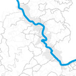 Toeristische regio Romantische Rijn met fietsverbindingen